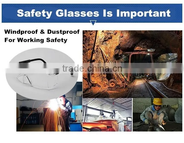 Factory wholesale square dustproof windproof durable cross-country glasses dark grey pc welding filter lens goggles