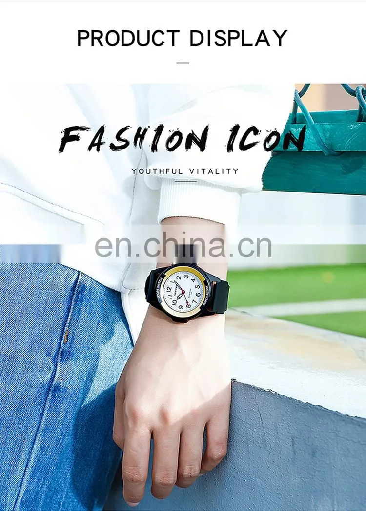 Sanda 6018 Casual Men Brand Quartz Wrist Watches Aanlog Luminous Resin Strap Water Resistant Fashion Men Hand Watch
