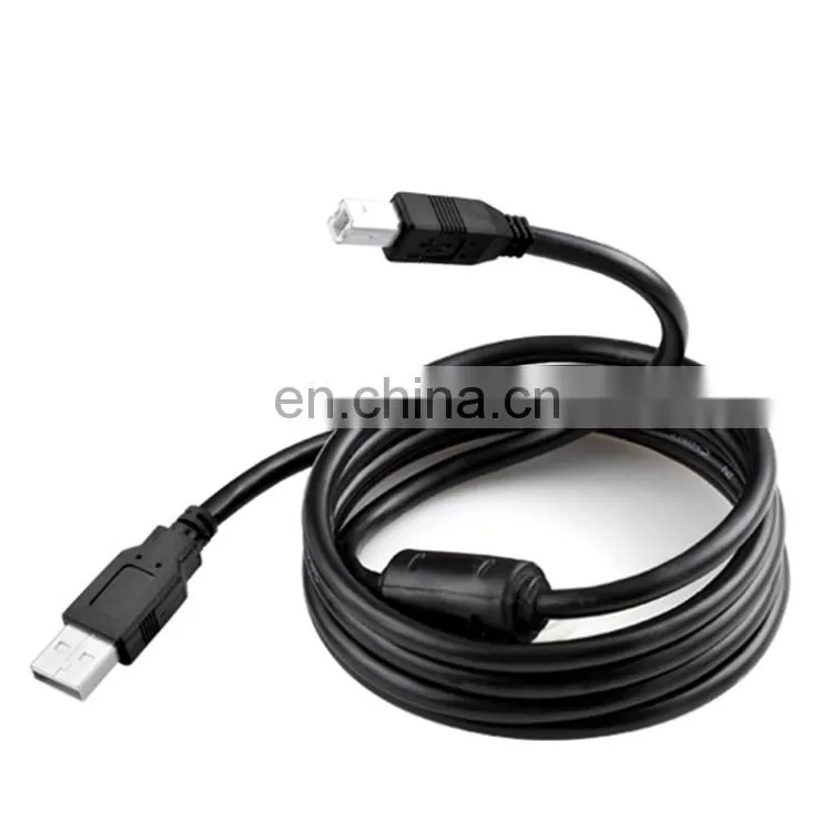 Hot recommended oem service 10m black usb printer cable , 28AGW printer cable
