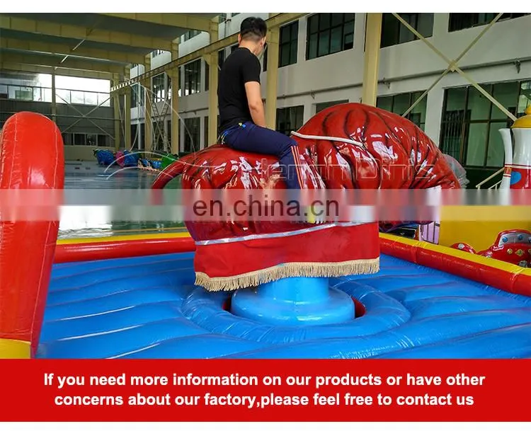 Fun fair rides adult outdoor games fiberglass mechanical rodeo bull ride for sale