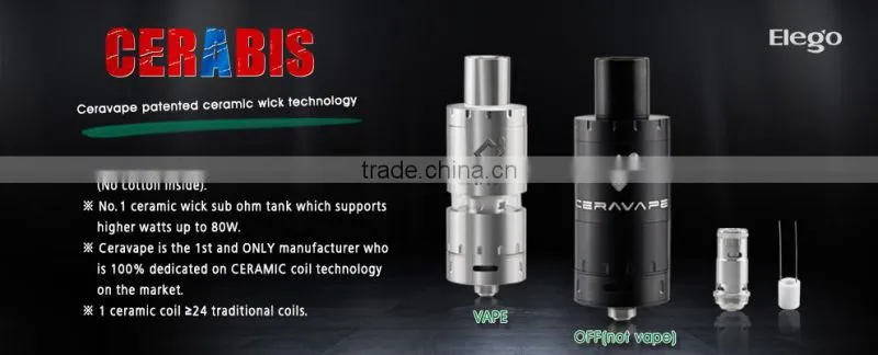 CERAVAPE Cerabis Tank with CERAMIC coil, CERAVAPE Cerabis Tank