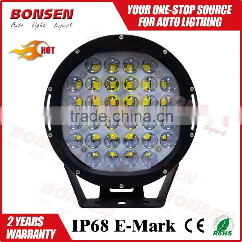9inch 320w round led driving light waterproof 4D lens offroad headlight 4X4 led work light for SUV ATV