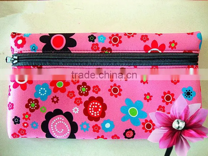 2014 new promotional gifts for christmas, neoprene pencil bag, cosmetic bag