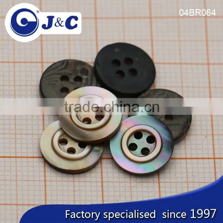 J&C Brown MOP shell buttons,pearl shell buttons for fashion shirt.BR062, BR064
