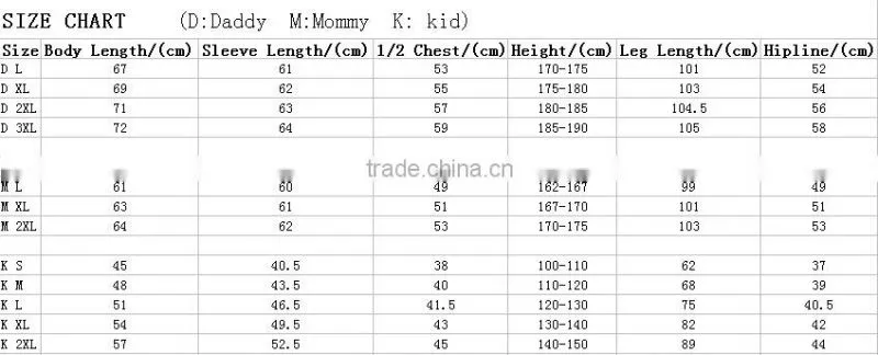 2014 New design parentage clothes / popular parentage clothes/ popular design