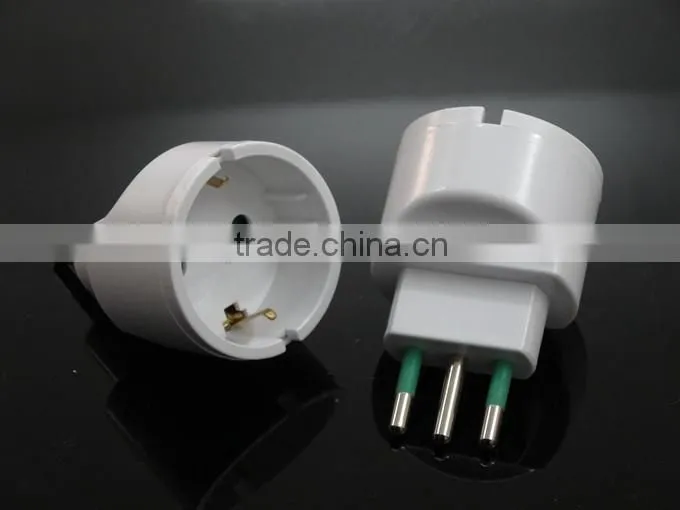 Germany European to Italy Chile Power Plug Adapter Travel Converter Vacation