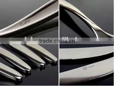 Western style stainless steel 4 pcs elegant cutlery set