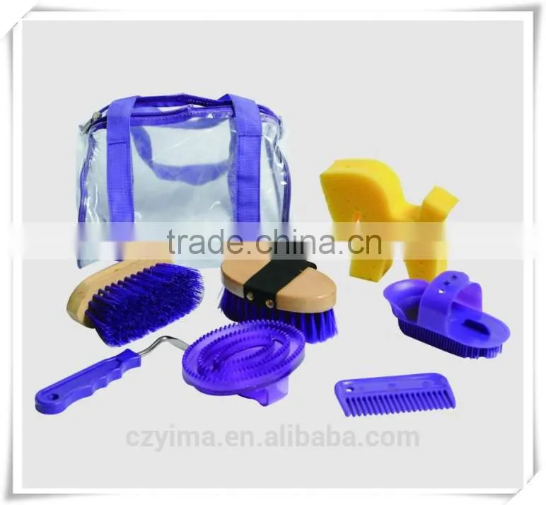 wooden horse brush