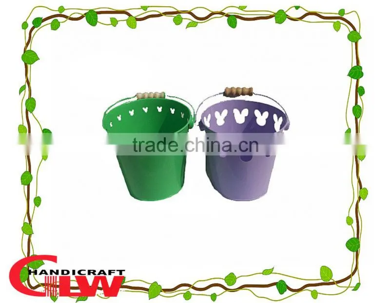 new products, set of 2 iron bucket with handle ,storage buckets,bucket for children