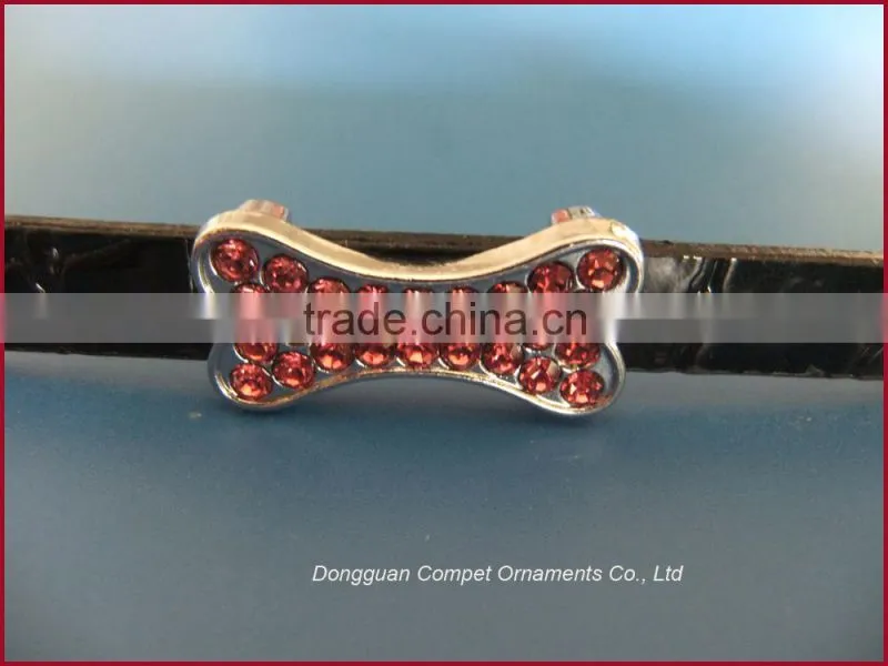 10MM Diy jewellery accessories colorful rhinestone bone slide charm