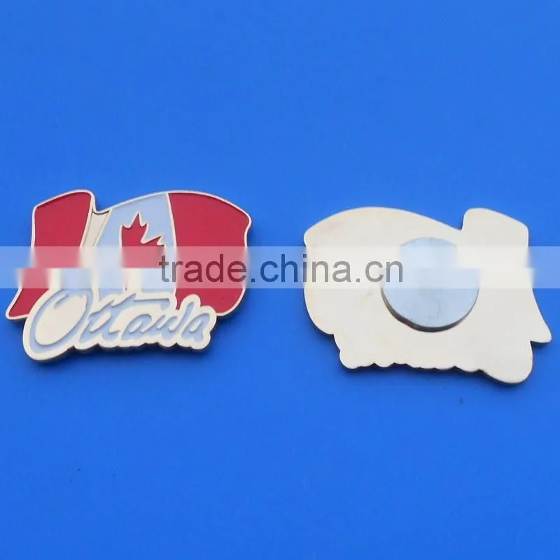 Custom Design Canada Flag Magnetic Badges For Clothing