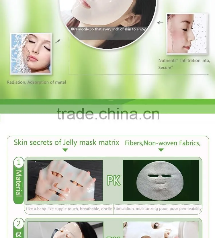 OEM Skin Care jasmine Moisturizing Collagen gel facial mask