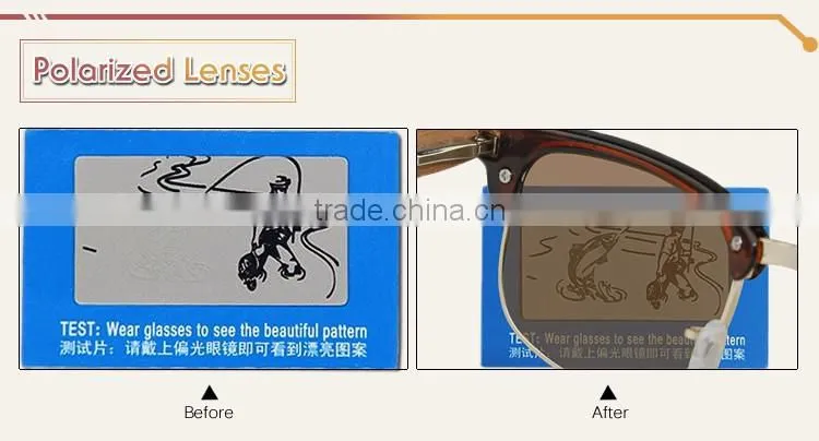 Custom polarized wooden sunglasses cheap wooden sunglasses mirror/revo lens