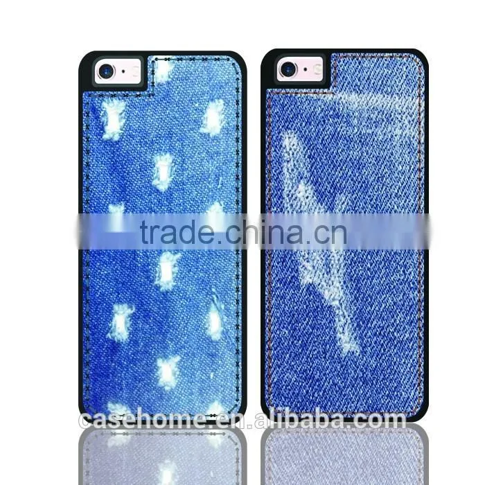 Newest exclusive design Jeans back case for iPhone 5SE