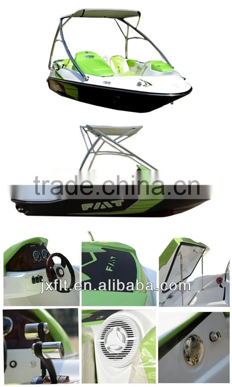 fast speed boat 15feet 4.6m fiberglass 200hp 1500cc CF motor boat jet yacht