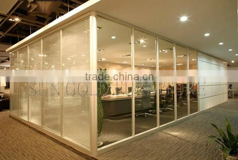 Modern Office Half Board and Glass Types of Partition Walls(SZ-WS642)