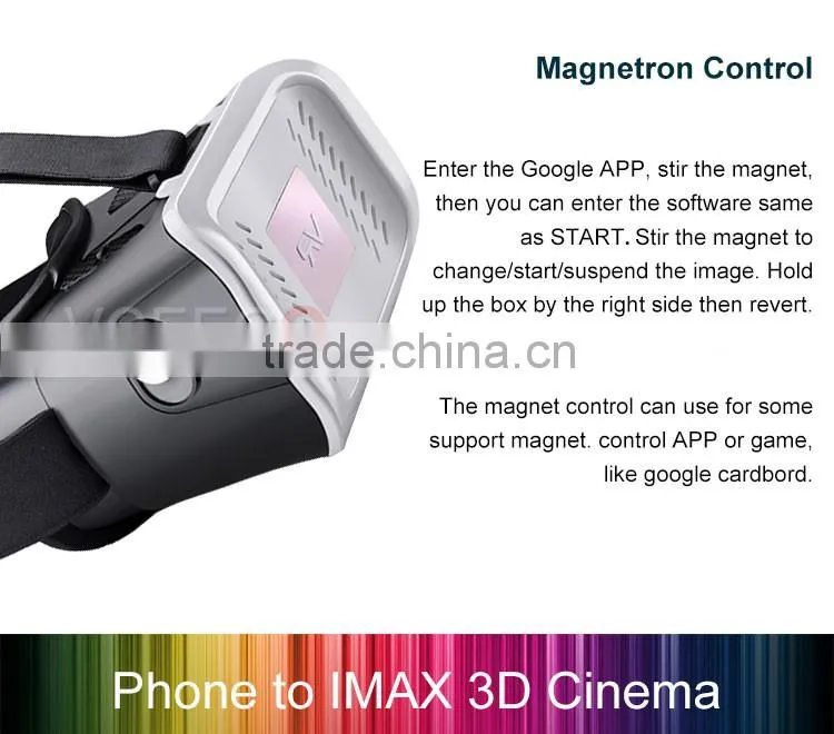 Wholesales supports 500 degrees of myopia vr 3d glasses for sexy movie in stock
