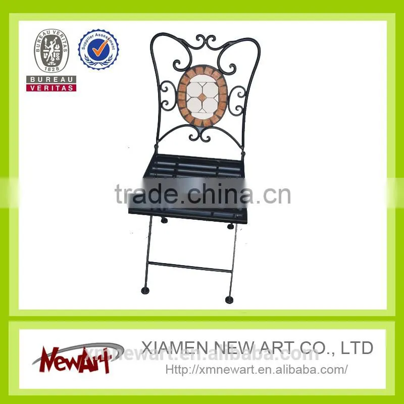 Cheap Mosaic outdoor garden chair metal garden chair