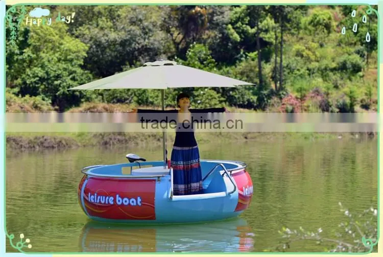 Fiberglass rowing boat with 7seats