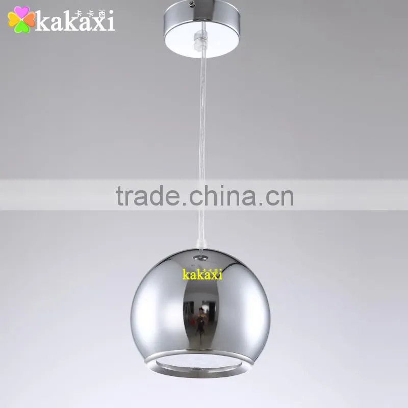 12W Apple LED Pendant Lights For Dining Room Lamp Plating Silver Color Creative LED Chandeliers
