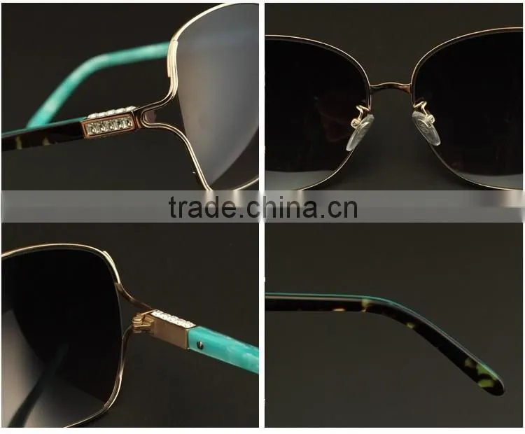 Latest Unique high quality metal and acetate sunglasses made in china