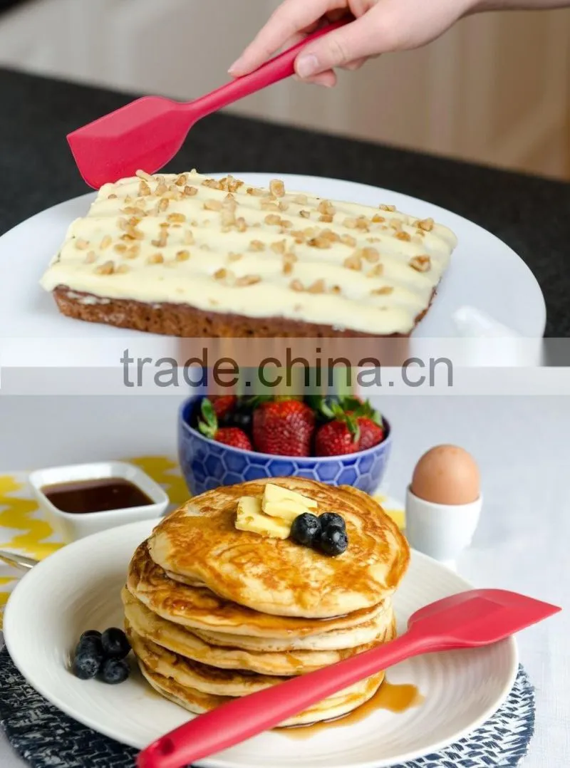 BPA free baking pastry cookie silicon spatula with steel core