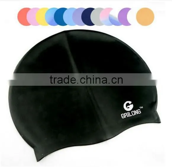 Customized logo print swim cap