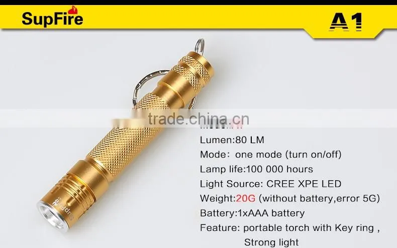 SupFire Mini led light A1 with keyring