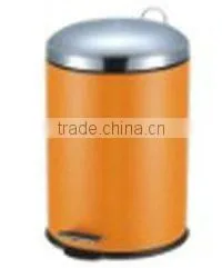 Stainless steel trash can