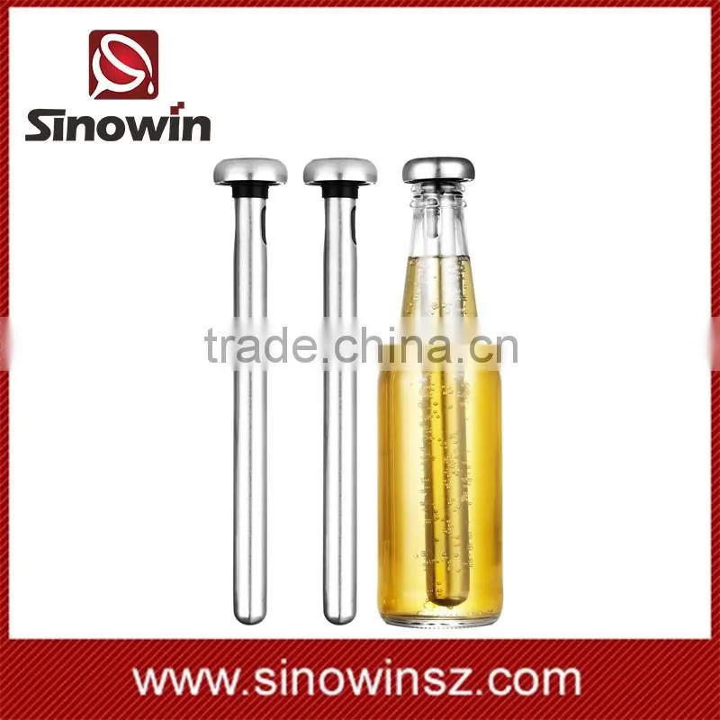 Set of 2 Beer Chiller Stick Stainless Steel Chill Alcohol Ice Drinks Wine Cold