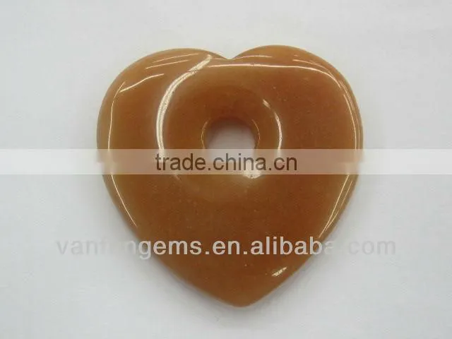 Wholesale heart shape gemstone for necklace making