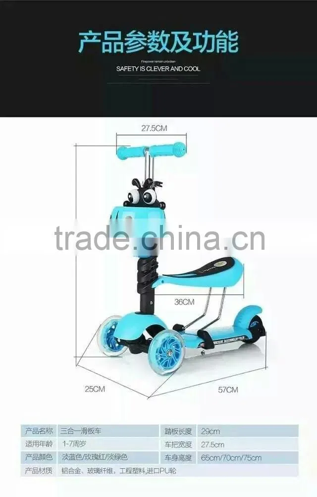 children kick scooter with pedal foot / kick scooter wholesalers/kids kick