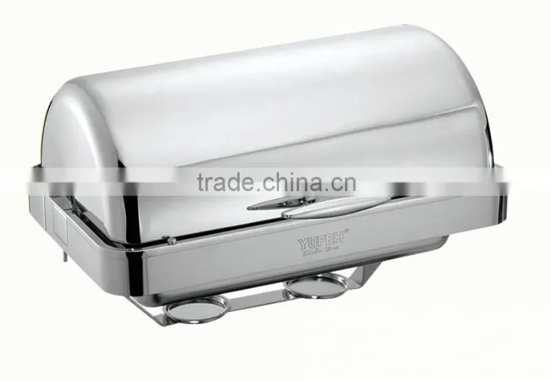 Round chafing dish, hotel food warmer