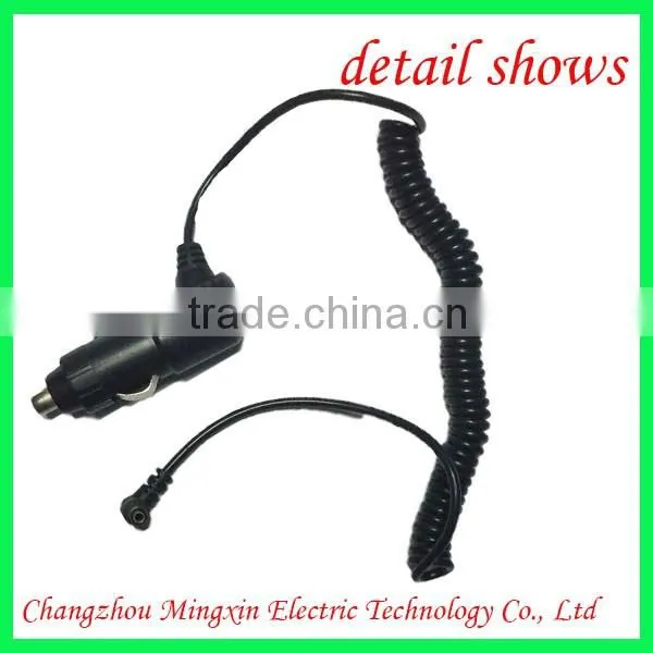 High Quality battery car charger with cable output 12v car cigarette lighter power adapter