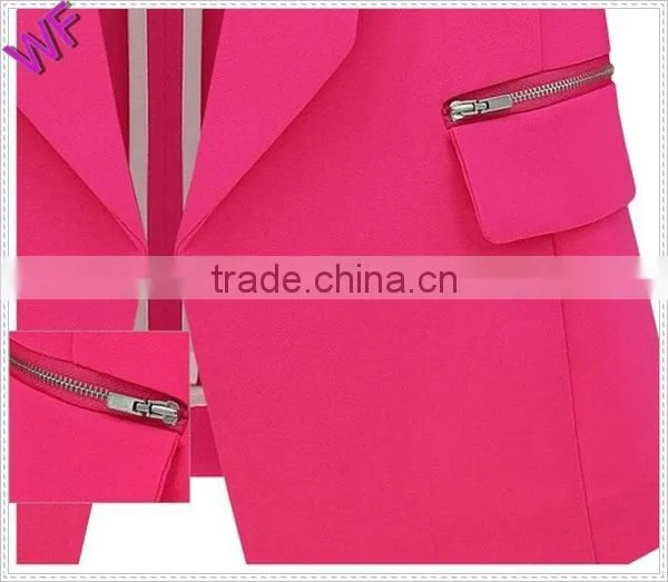 china wholesale alibaba roll up sleeve design ladies blazer