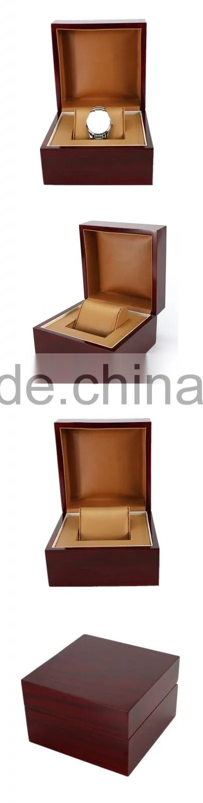 Logo Custom Printed Engraved Solid Wood Watch Boxes Wholesale