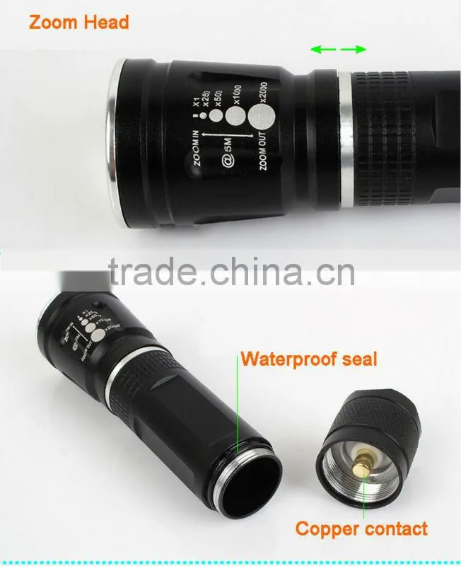GOREAD A5 High bright rechargeable focusable XML T6 mini LED search light