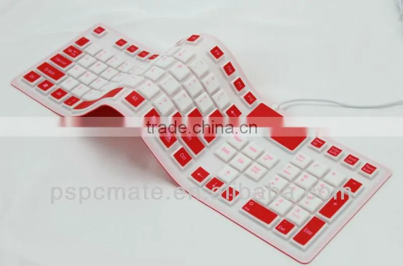 Portable Flexible Folding Silicone Keyboard