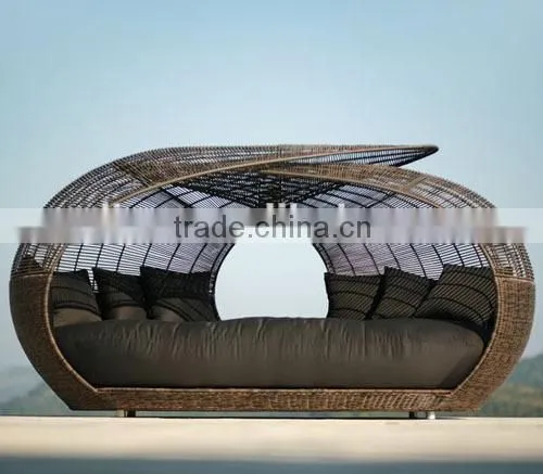 morden ourdoor wicker nestrest leisure garden furniture angle daybed