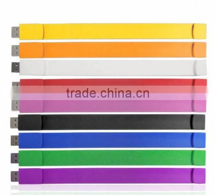 Wrist band silicon usb flash drive for promotional gift