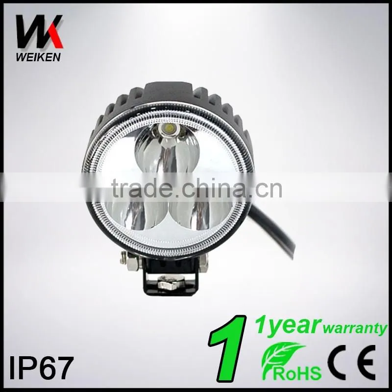 WEIKEN 9W led truck tractor work light ip67 waterproof 24 hour work light WK-0903