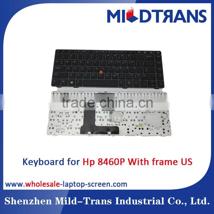 US Laptop Keyboard for HP 8460P Notebook Keyboard With Frame