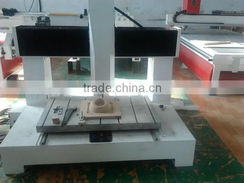 small cnc mould router /400mm Z axis/AC servo/HSD 3.0kw spindle/platform moving/ cast whole structure/ 3 axxis ball screw drive