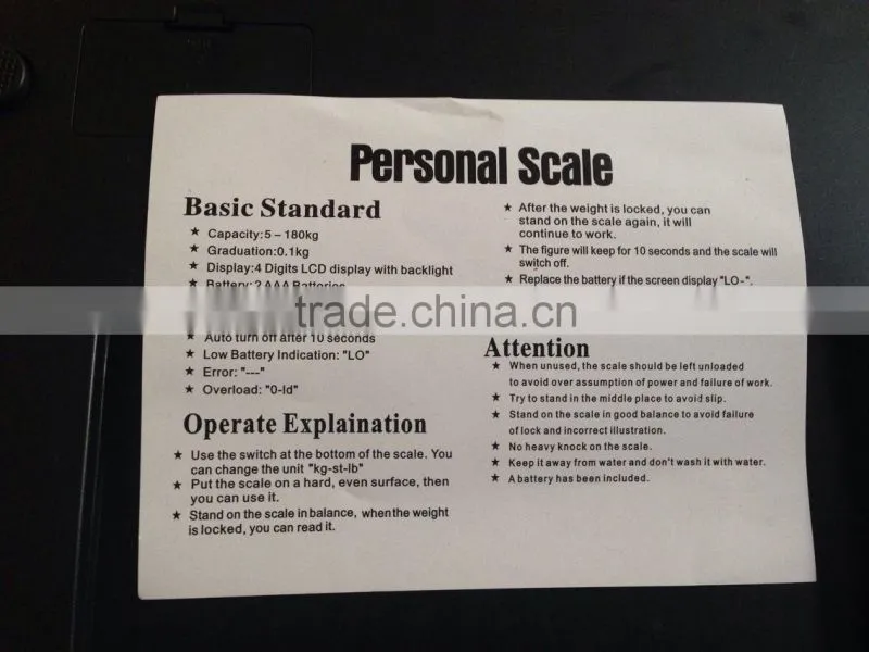 Electronic Weighing Scale