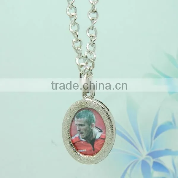 fashion metal necklace ring necklace