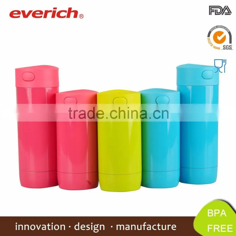 2015 Double Wall Stainless Steel 18/8 vacuum Side Open Quick Stopper Mug