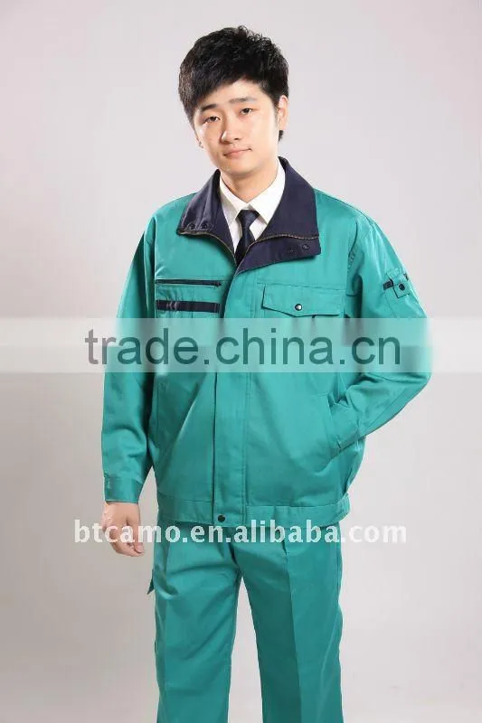 100% cotton men's autumn workwear uniform