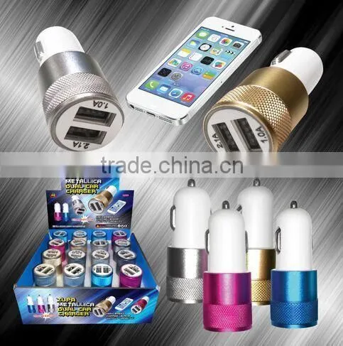 Car charger dual usb for SAMSUNG iphone ipad universal car charger