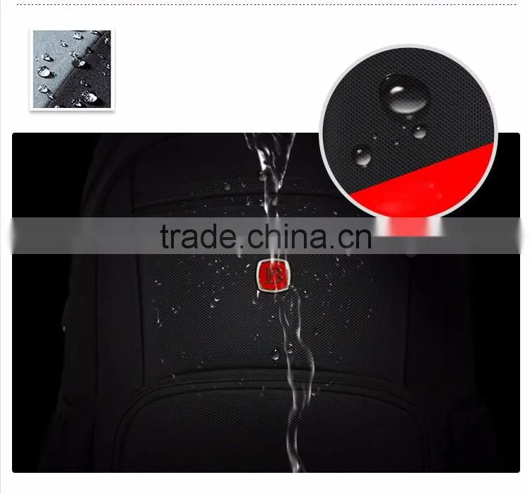 wholesale Best strong waterproof backpack Black nylon laptop backpack