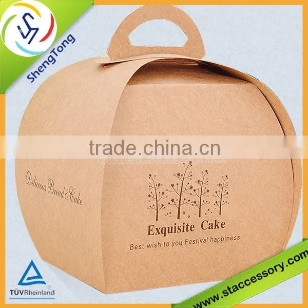 new design high quality brown kraft paper box